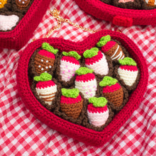 Load image into Gallery viewer, Chocolate Heart Bag Crochet Pattern
