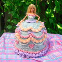 Load image into Gallery viewer, Blue Barbie Cake Bag
